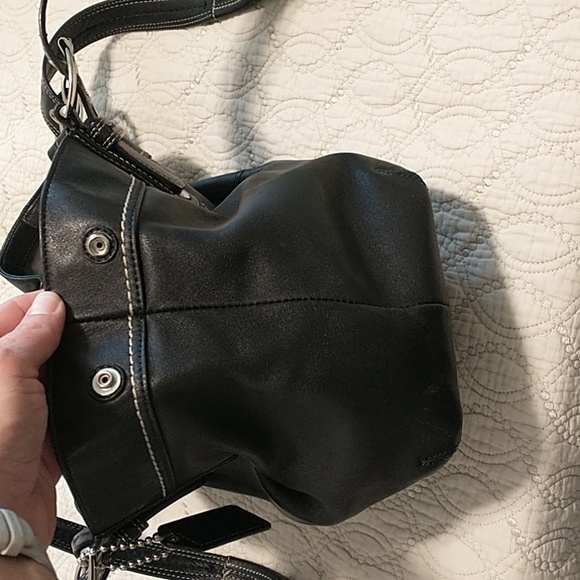 Coach Soho F13732 Pleated Leather Tote Bag - Picture 14 of 16